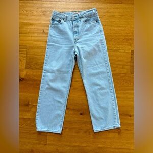 Levi’s Ribcage Straight Light Wash Jeans